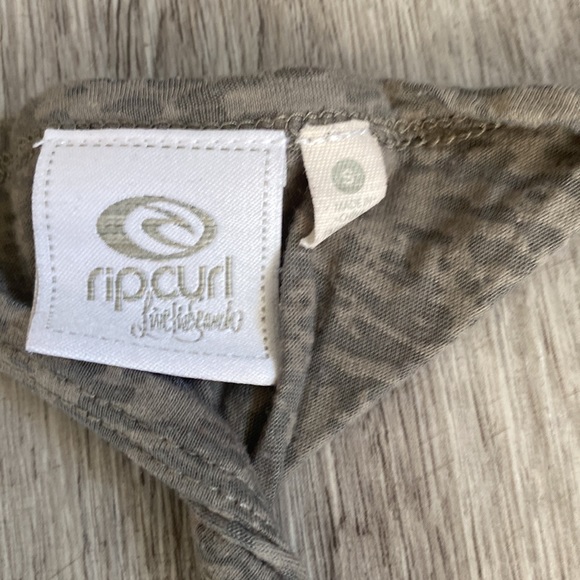 Ripcurl Semi Sheer Gray Tank Top twisted back - Picture 3 of 6